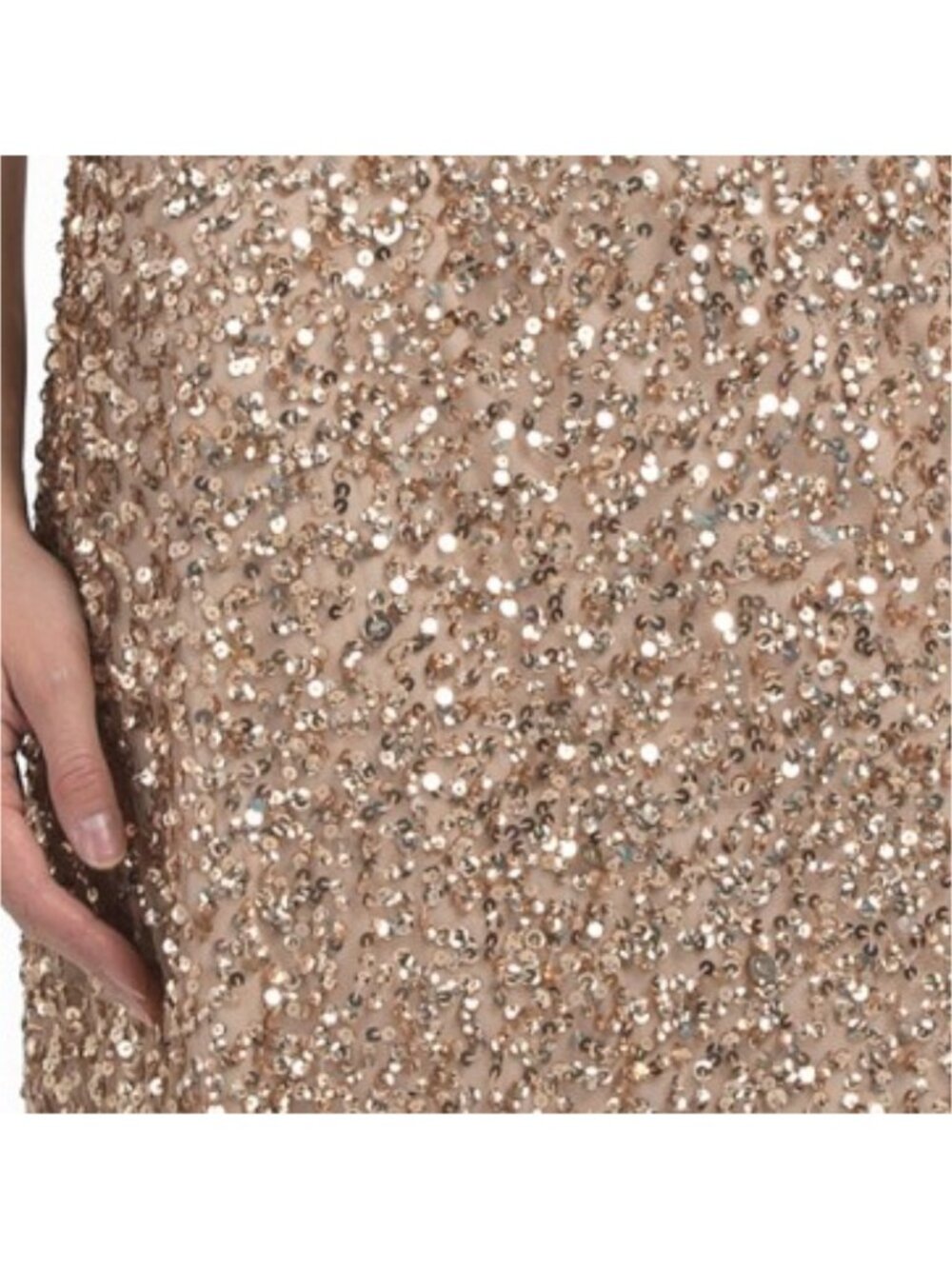 ADRIANNA PAPELL Scoop Back Beaded Gown - Picture 4 of 5